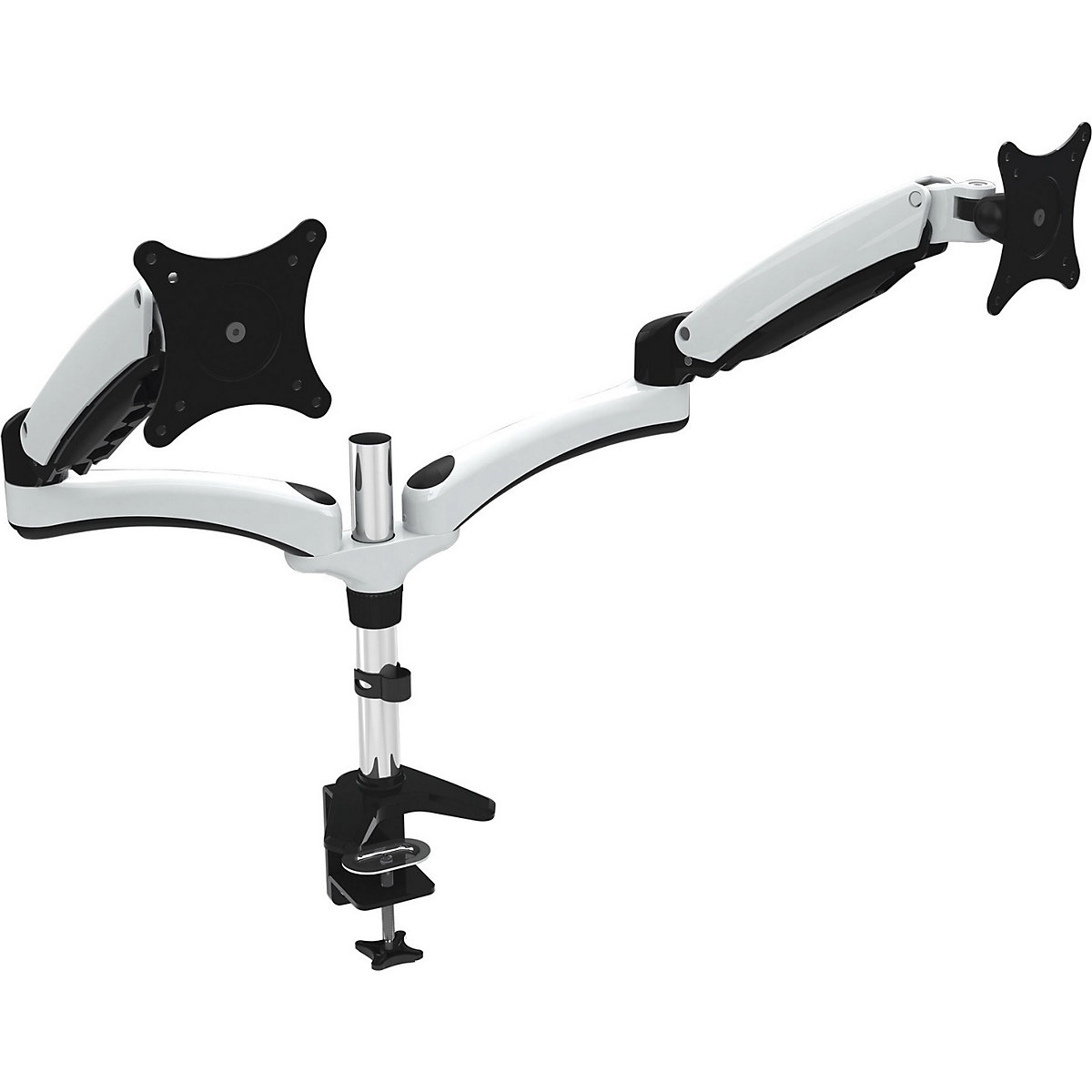 Karbon S2 White Dual Monitor Arms