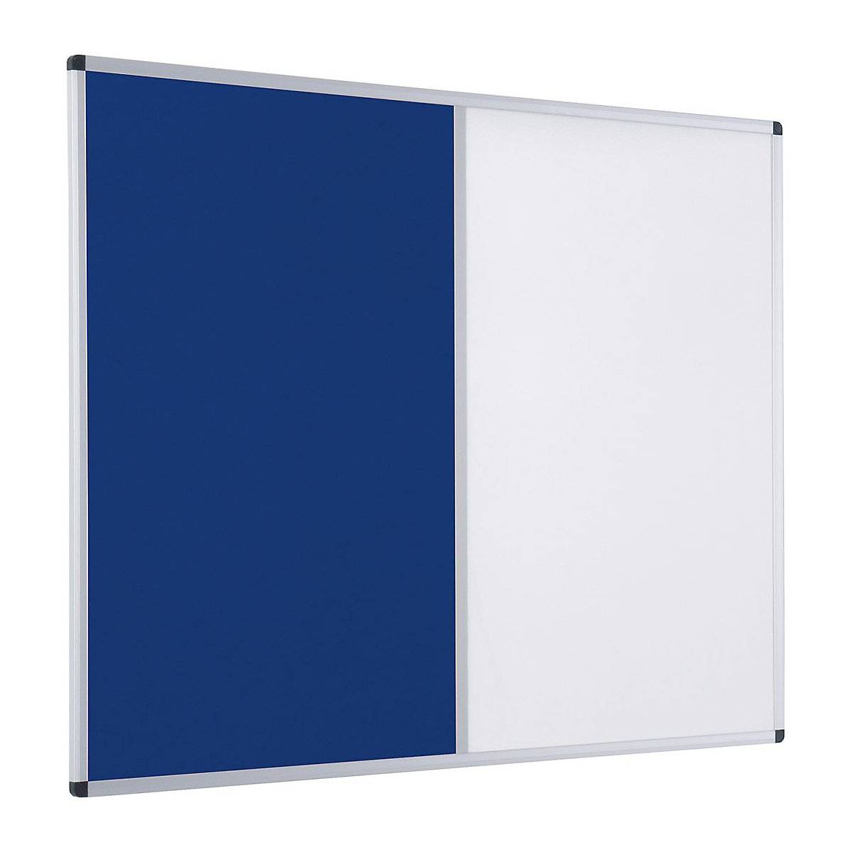 Aluminium Framed Dual Noticeboard | Drywipe Whiteboard/Pin Board Combination 1200 x 1800 mm