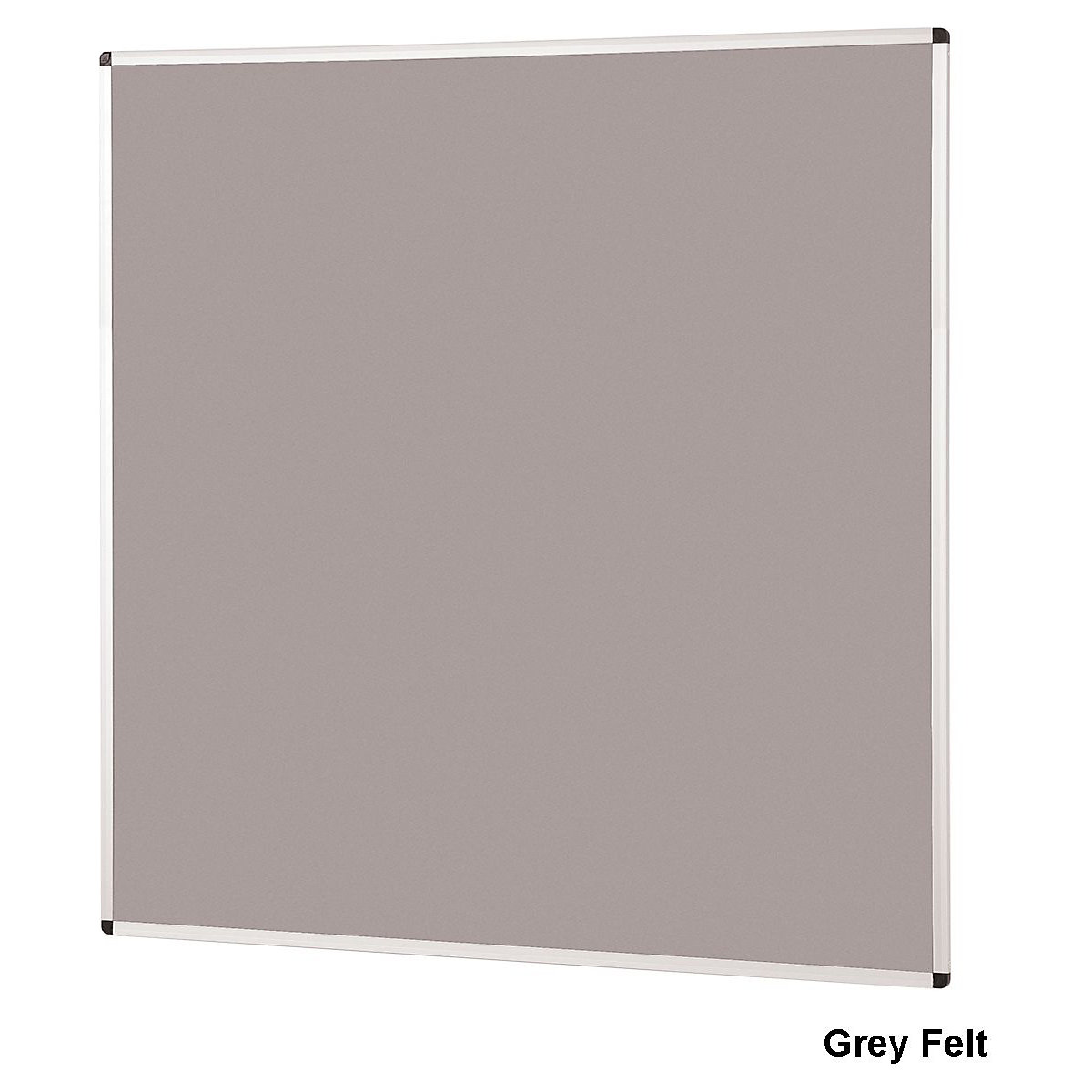 Aluminium Framed Felt Noticeboard 1200 x 1200 mm, Aluminium Framed Felt Noticeboard 1200 x 1200 mm, Aluminium Framed Felt Noticeboard | Grey Felt | 1200 x 1200 mm-5