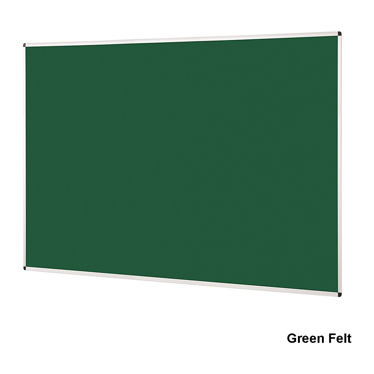 Aluminium Framed Felt Noticeboard 1200 x 1500 mm, Aluminium Framed Felt Noticeboard 1200 x 1500 mm, Aluminium Framed Felt Noticeboard | Green Felt | 1200 x 1500 mm-4