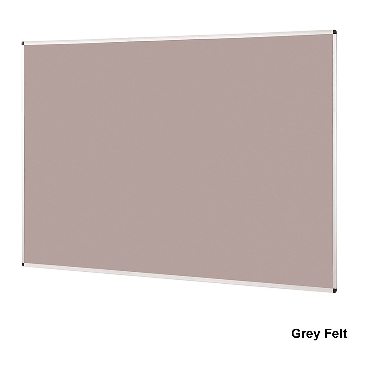 Aluminium Framed Felt Noticeboard 1200 x 1500 mm, Aluminium Framed Felt Noticeboard 1200 x 1500 mm, Aluminium Framed Felt Noticeboard | Grey Felt | 1200 x 1500 mm-5