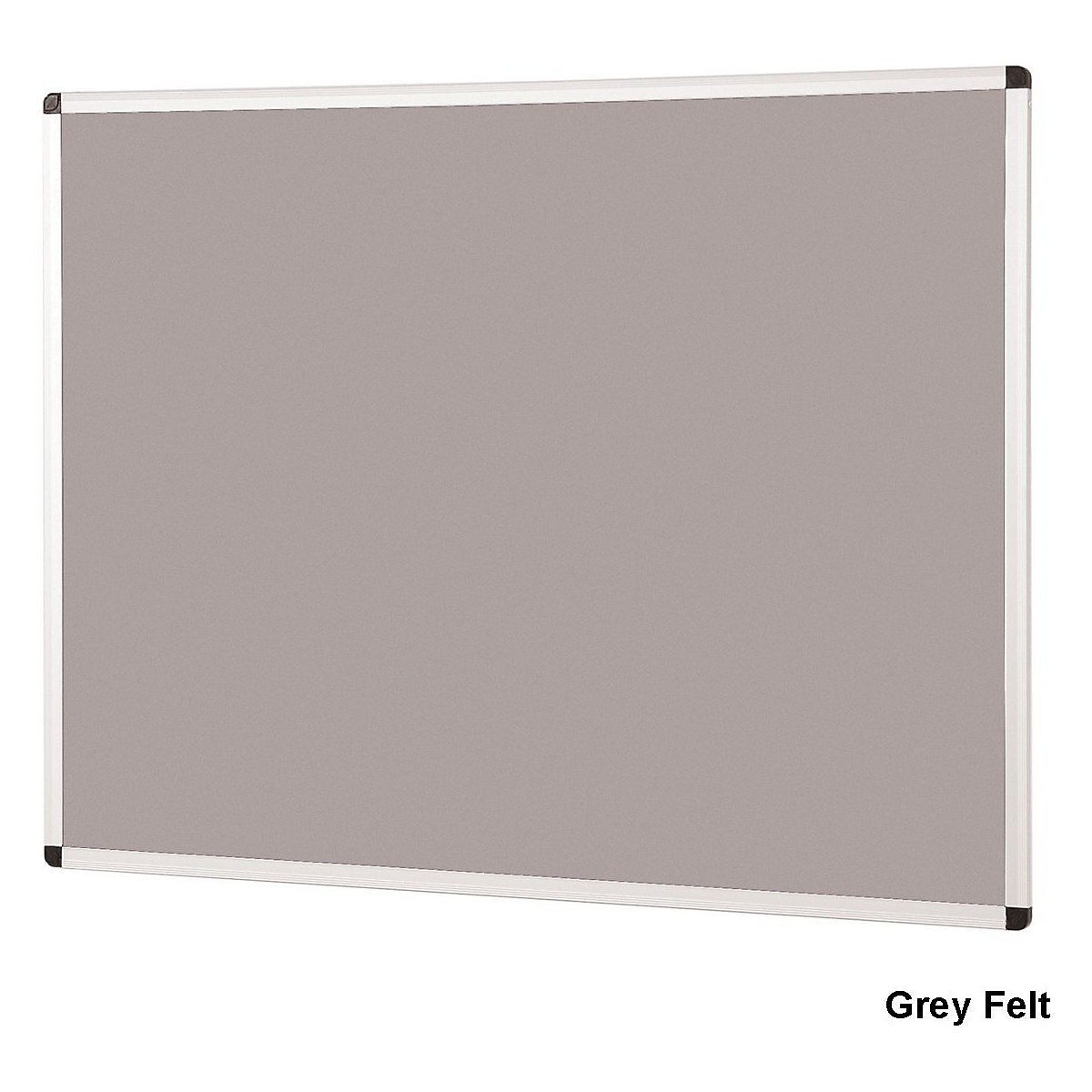Aluminium Framed Felt Noticeboard 600 x 900 mm, Aluminium Framed Felt Noticeboard 600 x 900 mm, Aluminium Framed Felt Noticeboard | Grey Felt | 600 x 900 mm-6