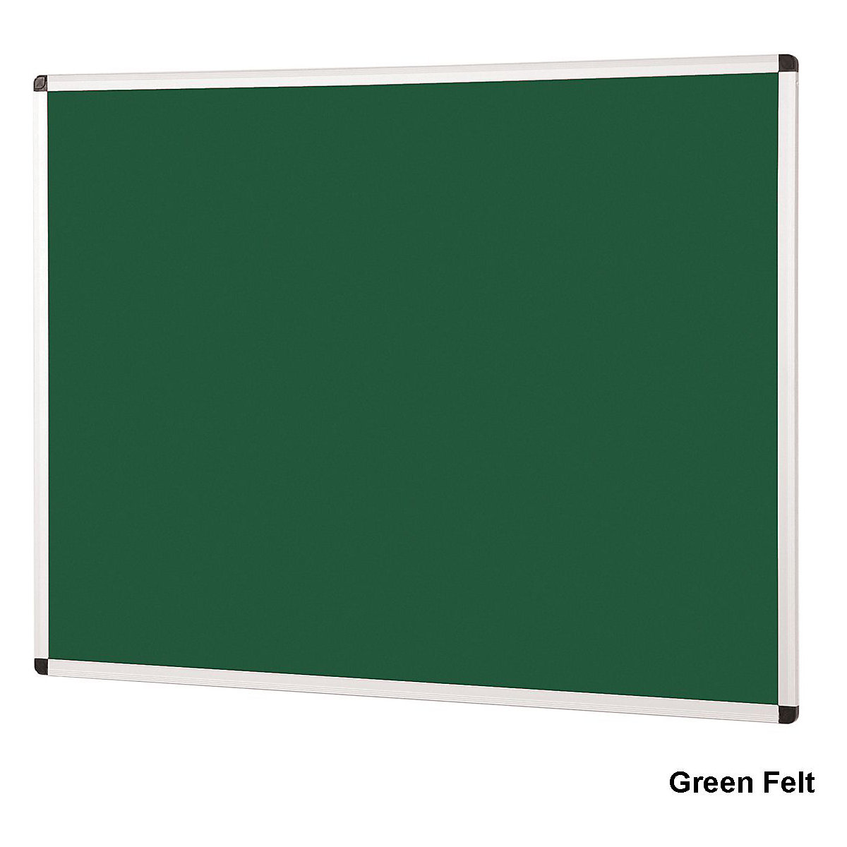 Aluminium Framed Felt Noticeboard 600 x 900 mm, Aluminium Framed Felt Noticeboard 600 x 900 mm, Aluminium Framed Felt Noticeboard | Green Felt | 600 x 900 mm-5