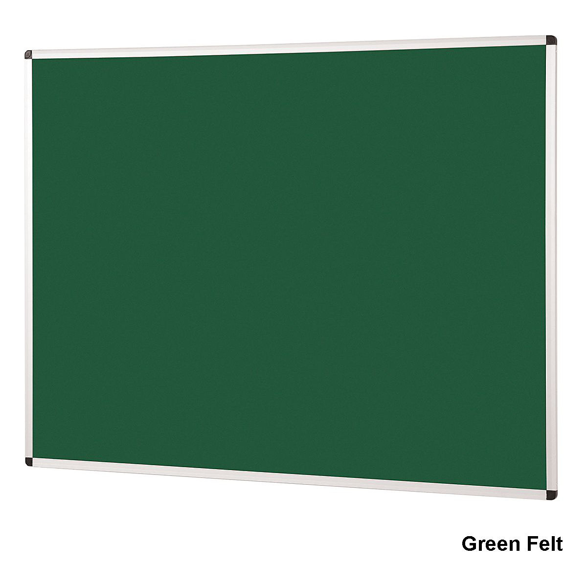 Aluminium Framed Felt Noticeboard 900 x 1200 mm, Aluminium Framed Felt Noticeboard 900 x 1200 mm, Aluminium Framed Felt Noticeboard | Green Felt | 900 x 1200 mm-4