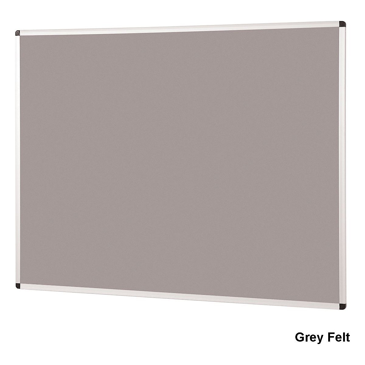 Aluminium Framed Felt Noticeboard 900 x 1200 mm, Aluminium Framed Felt Noticeboard 900 x 1200 mm, Aluminium Framed Felt Noticeboard | Grey Felt | 900 x 1200 mm-5