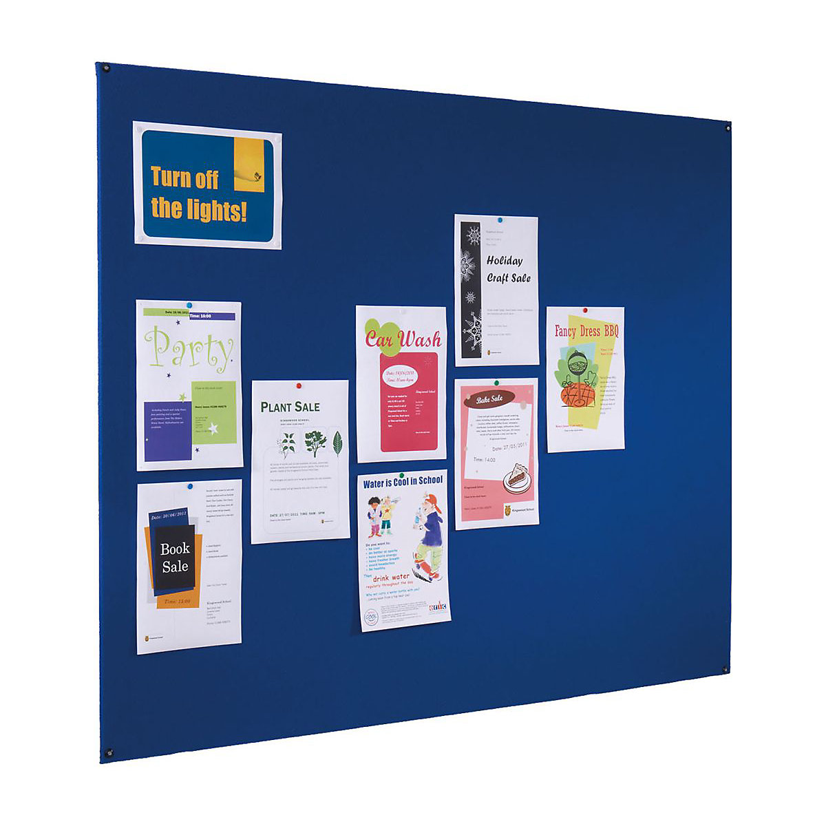 Frameless Felt Noticeboard 900 x 1200 mm (Product illustration 2)-1