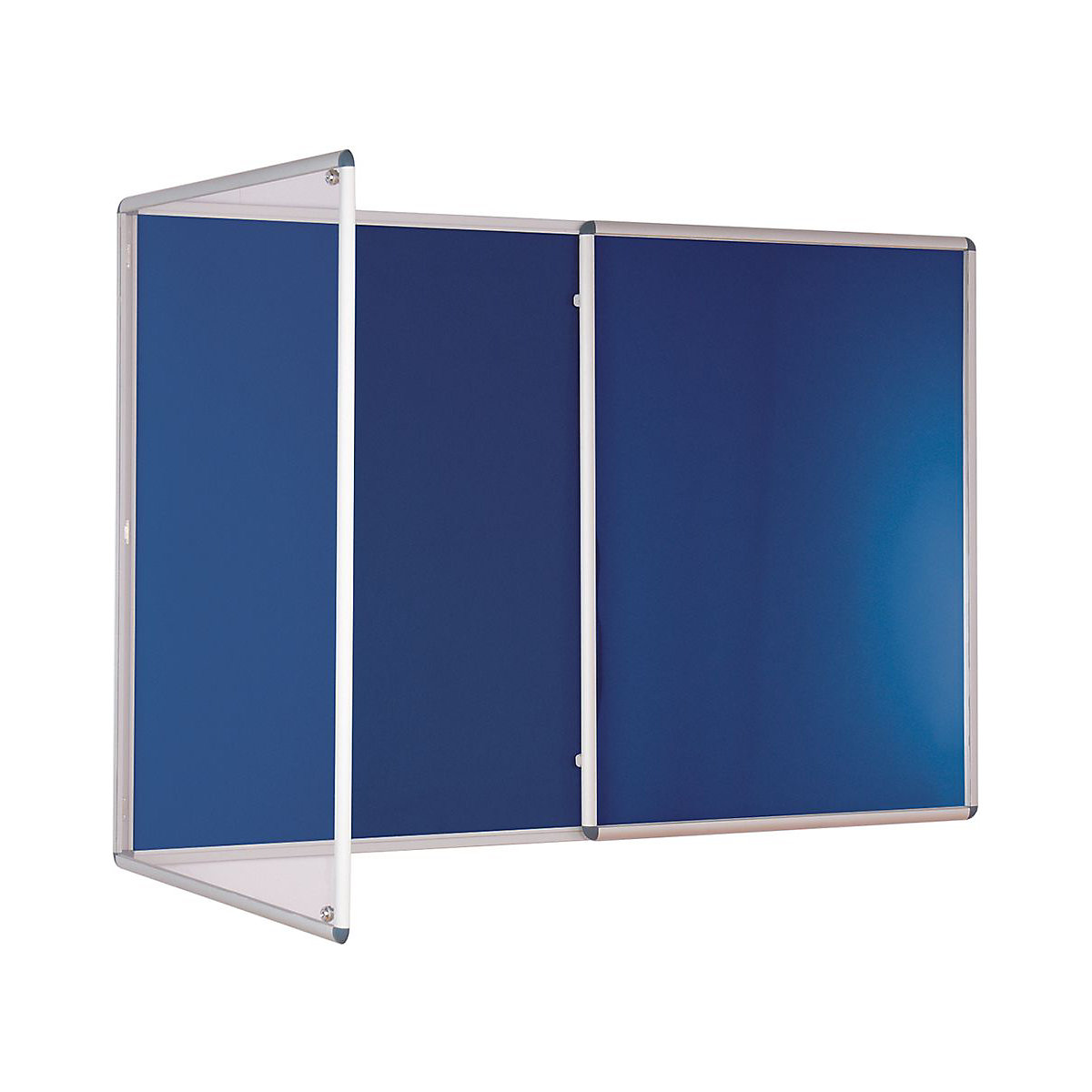 Lockable Tamperproof Felt Notice Board 1200 x 1800 mm