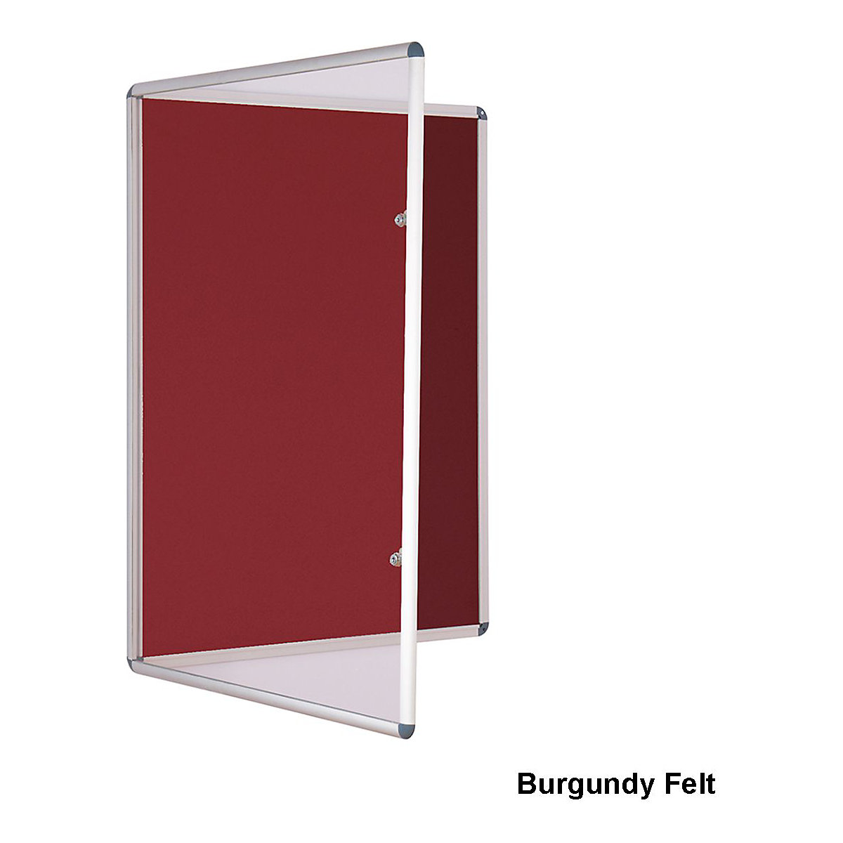 Lockable Tamperproof Felt Notice Board 600 x 450 mm