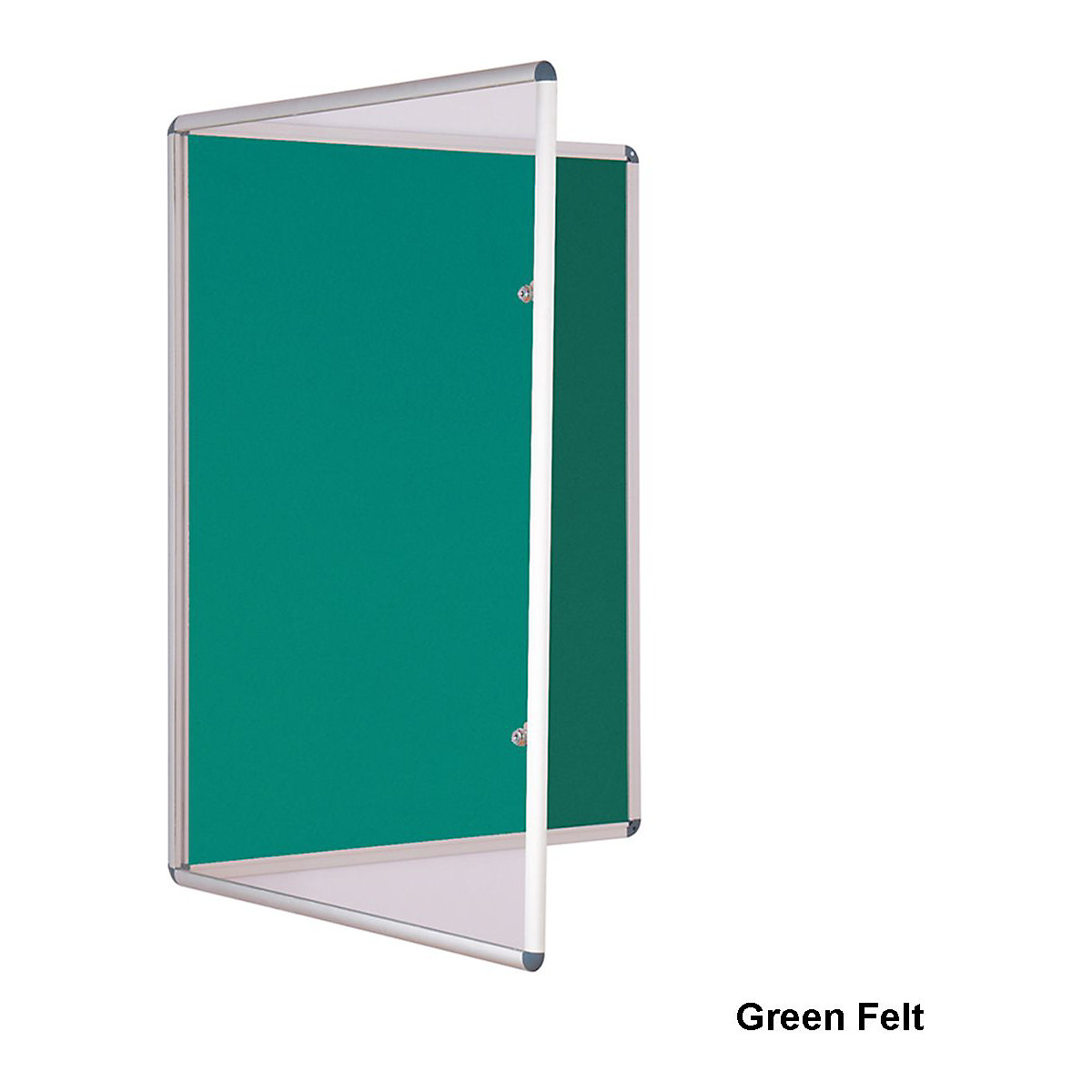 Lockable Tamperproof Felt Notice Board 600 x 450 mm, Lockable Tamperproof Felt Notice Board 600 x 450 mm, Lockable Tamperproof Felt Notice Board | 600 x 450 mm | Green Felt-3