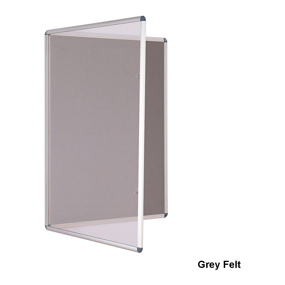 Lockable Tamperproof Felt Notice Board 600 x 450 mm, Lockable Tamperproof Felt Notice Board 600 x 450 mm, Lockable Tamperproof Felt Notice Board | 600 x 450 mm | Grey Felt-4