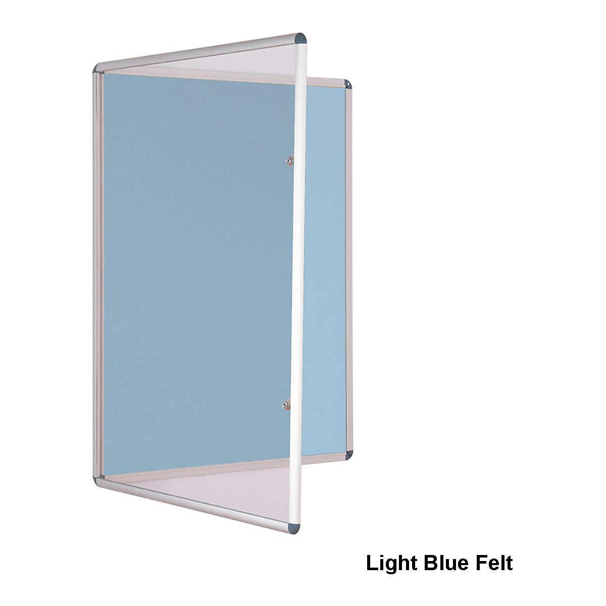 Lockable Tamperproof Felt Notice Board 600 x 450 mm, Lockable Tamperproof Felt Notice Board 600 x 450 mm, Lockable Tamperproof Felt Notice Board | 600 x 450 mm | Light Blue Felt-5