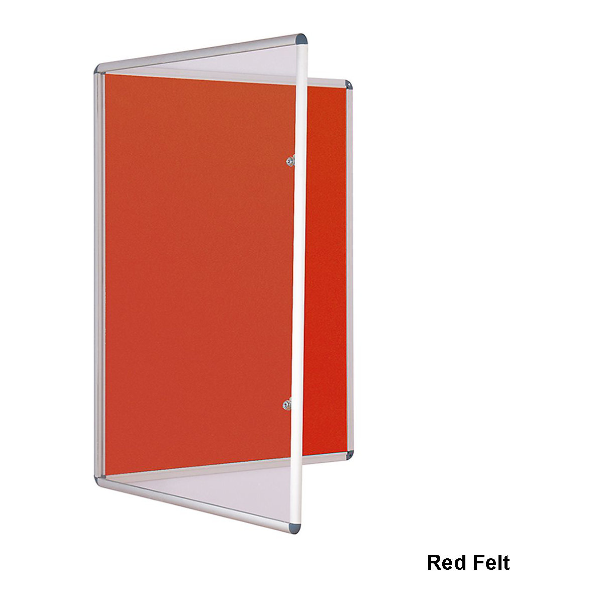 Lockable Tamperproof Felt Notice Board 600 x 450 mm, Lockable Tamperproof Felt Notice Board 600 x 450 mm, Lockable Tamperproof Felt Notice Board | 600 x 450 mm | Red Felt-2