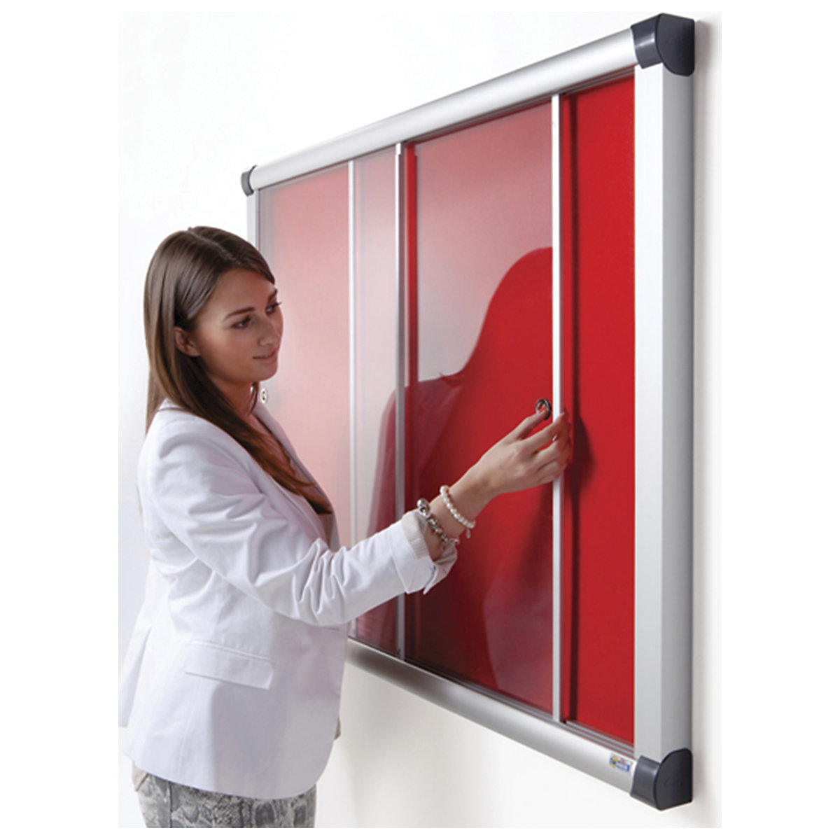 Province Blazemaster Acrylic Sliding Door Tamperproof Noticeboards