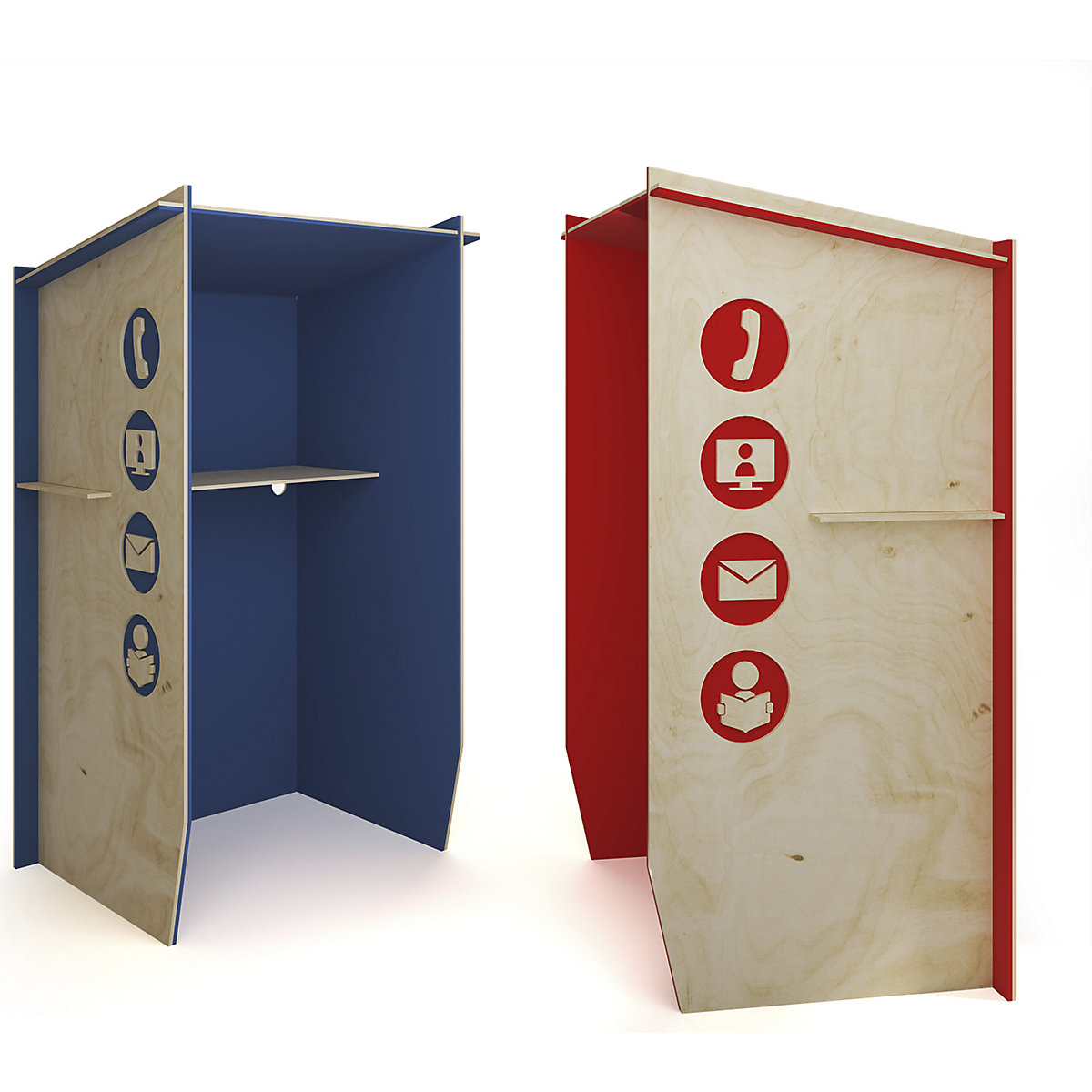 1 Person Acoustic Phone Booth (Product illustration 3)-2