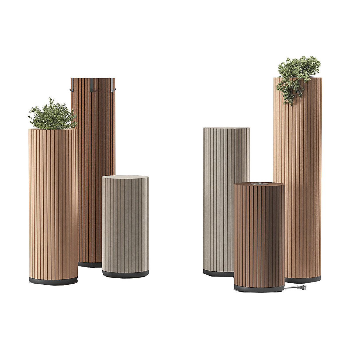 Nirvana PET Planter Acoustic Column (Product illustration 3)-2