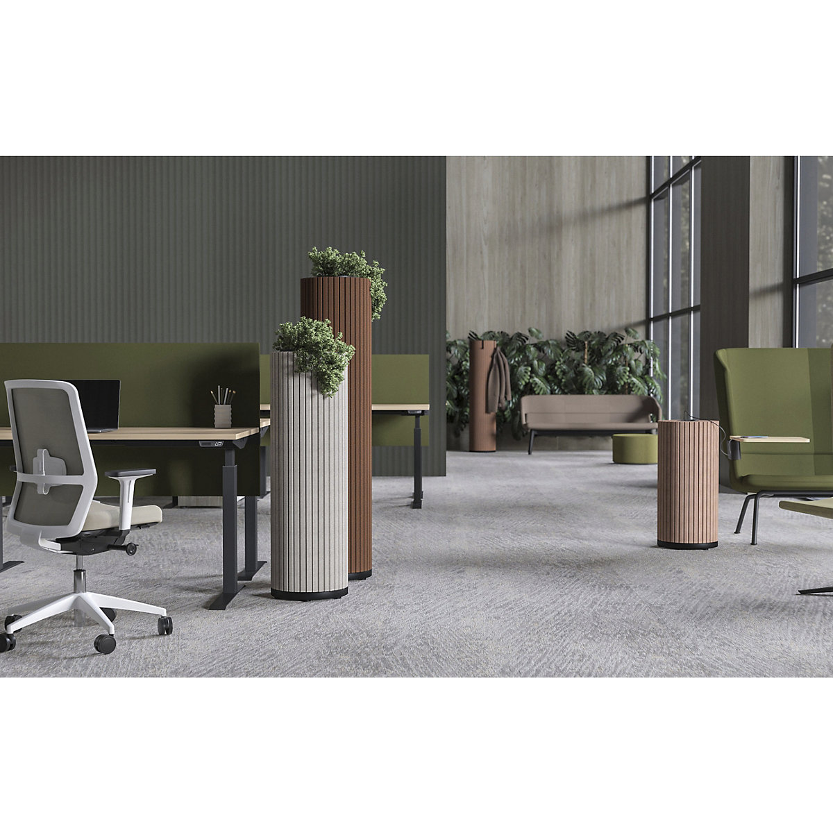Nirvana PET Planter Acoustic Column (Product illustration 8)-7