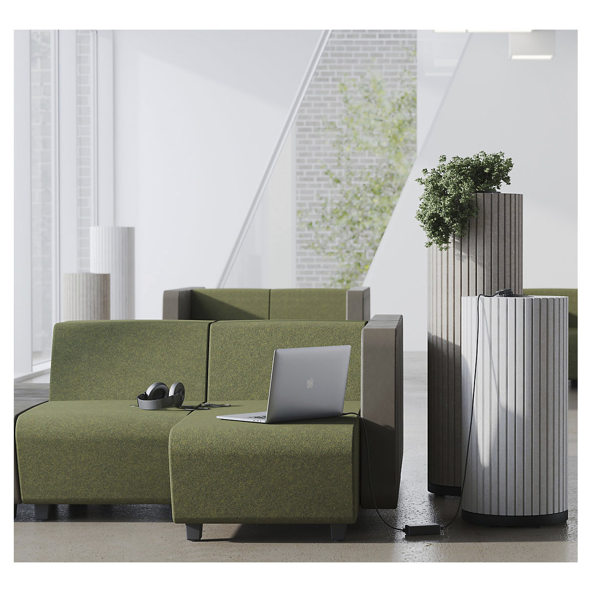 Nirvana PET Planter Acoustic Column (Product illustration 5)-4