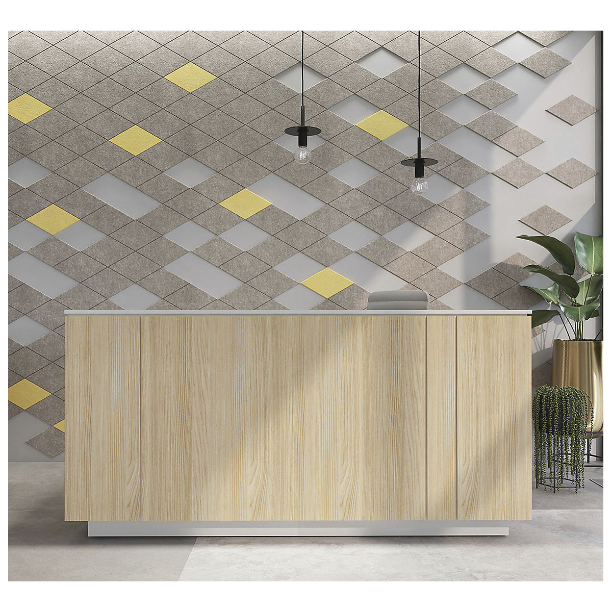 Nirvana PET Rectangular Acoustic Tile (Product illustration 2)-1