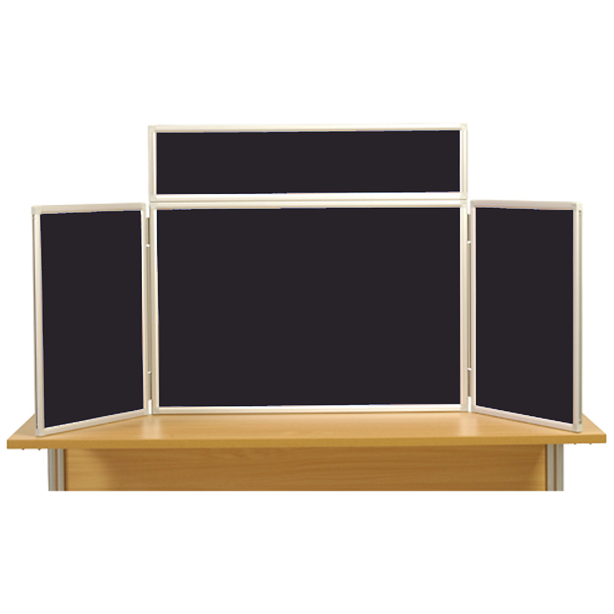Desktop Display Stands | Aluminium Framed | 1200h x 2100w mm