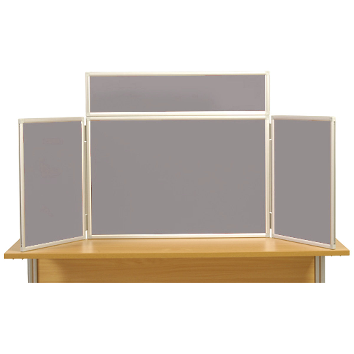 Desktop Display Stands | Aluminium Framed | 1200h x 2100w mm