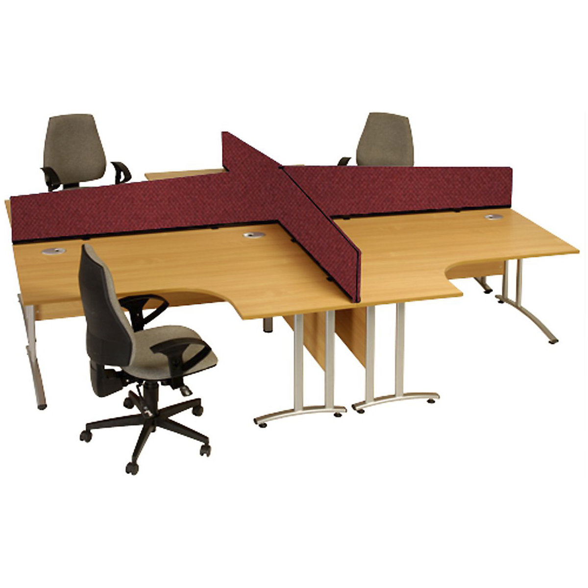 Desktop Partitions 300/390h x 1600w mm