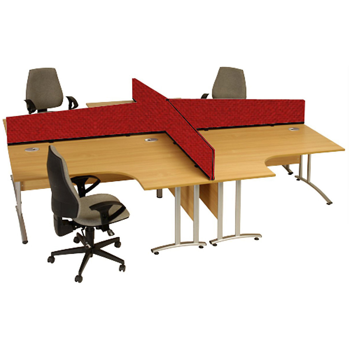 Desktop Partitions 300/390h x 1600w mm