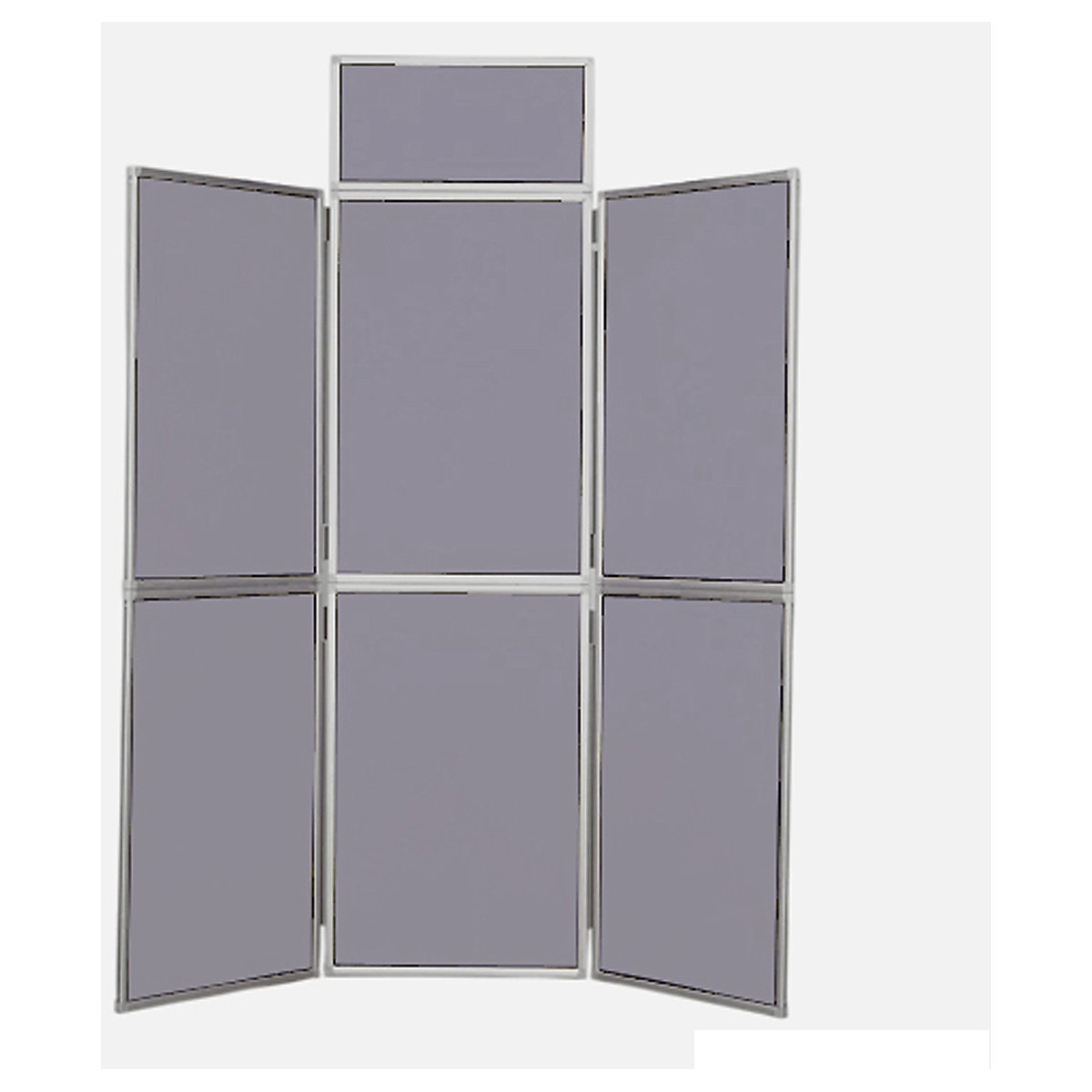 Folding Display Boards | 6 Panels | Aluminium Framed | 2100h x 1800w mm