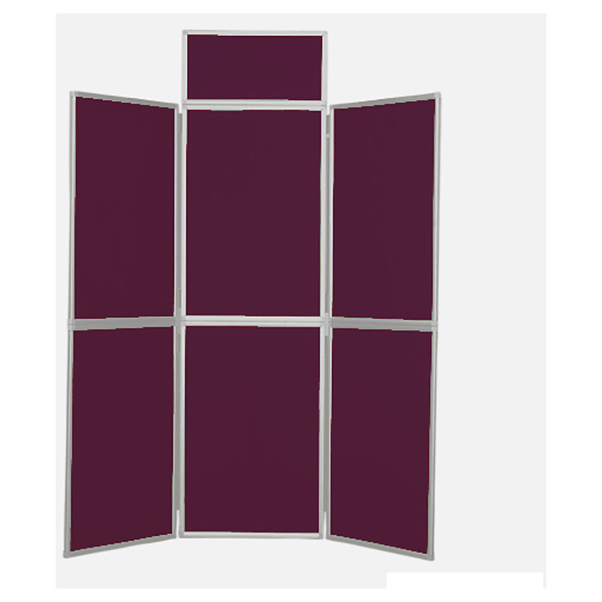Folding Display Boards | 6 Panels | Aluminium Framed | 2100h x 1800w mm
