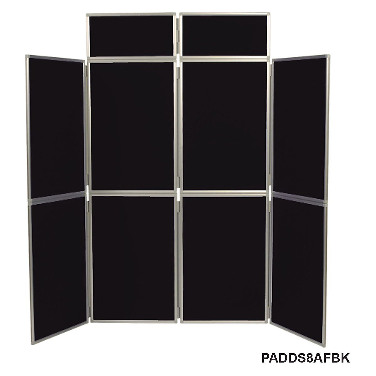 Folding Display Boards | 8 Panels | Aluminium Framed | 2100h x 2400w mm (Product illustration 5)-4