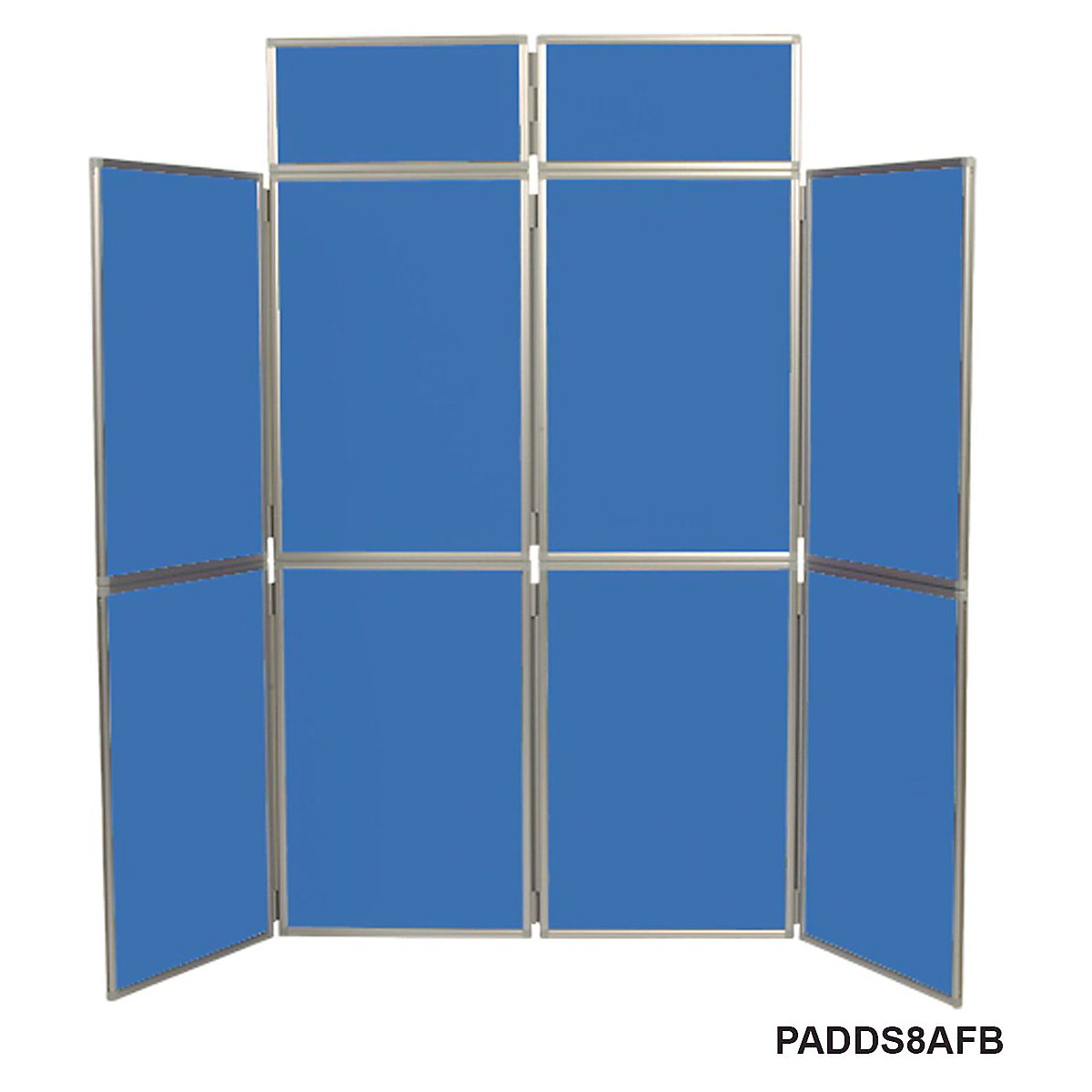 Folding Display Boards | 8 Panels | Aluminium Framed | 2100h x 2400w mm (Product illustration 8)-7
