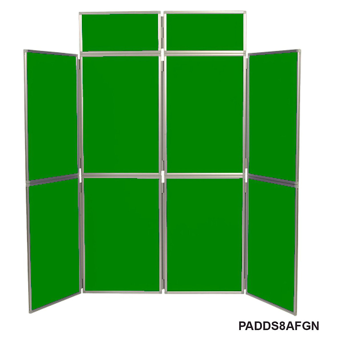 Folding Display Boards | 8 Panels | Aluminium Framed | 2100h x 2400w mm (Product illustration 6)-5