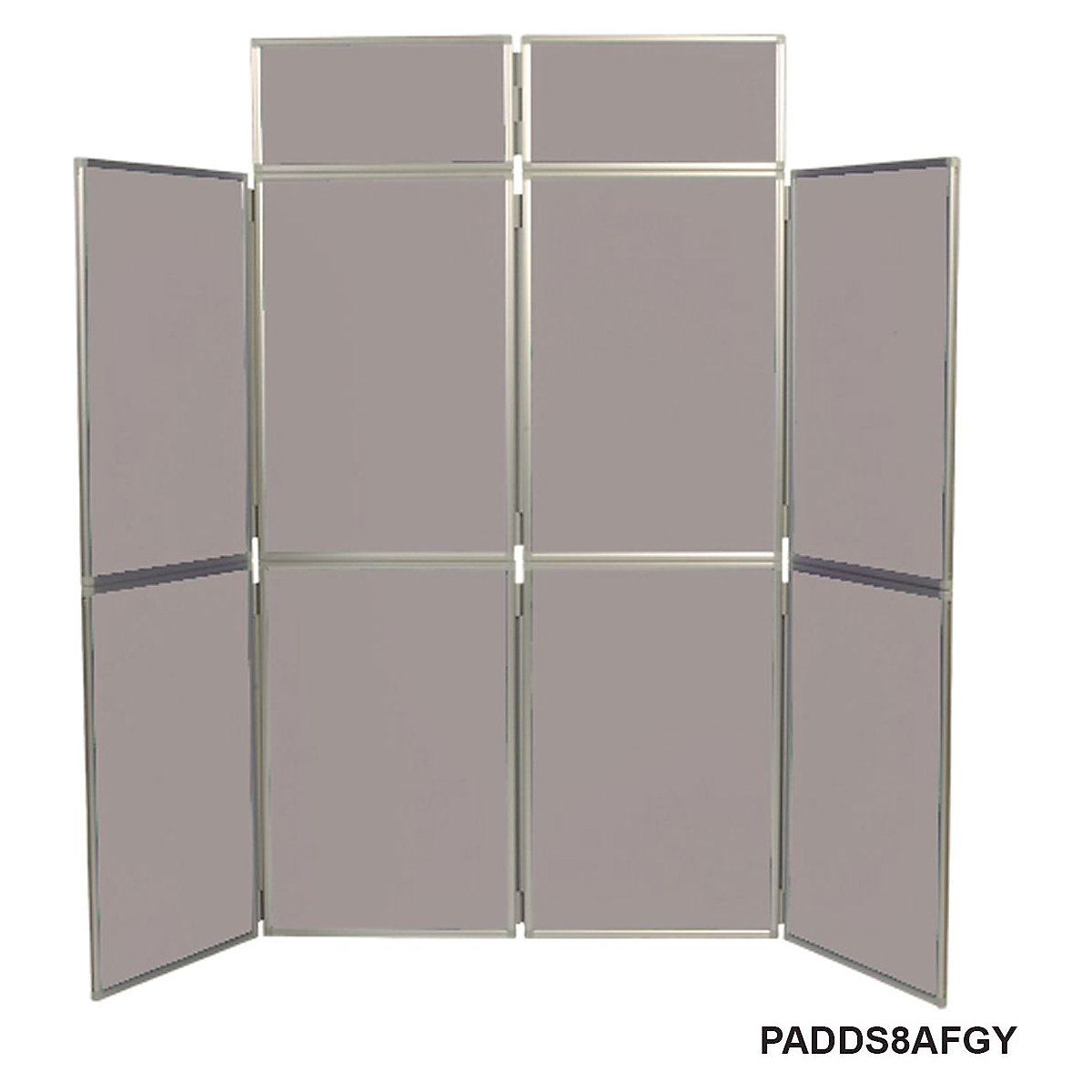 Folding Display Boards | 8 Panels | Aluminium Framed | 2100h x 2400w mm (Product illustration 4)-3