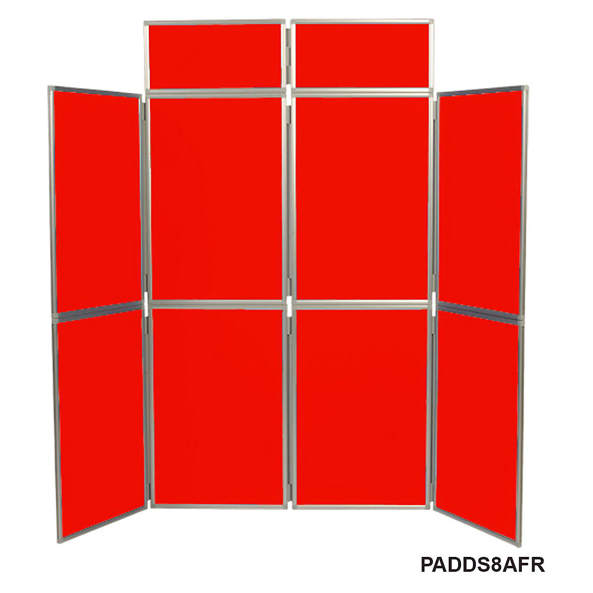 Folding Display Boards | 8 Panels | Aluminium Framed | 2100h x 2400w mm (Product illustration 7)-6