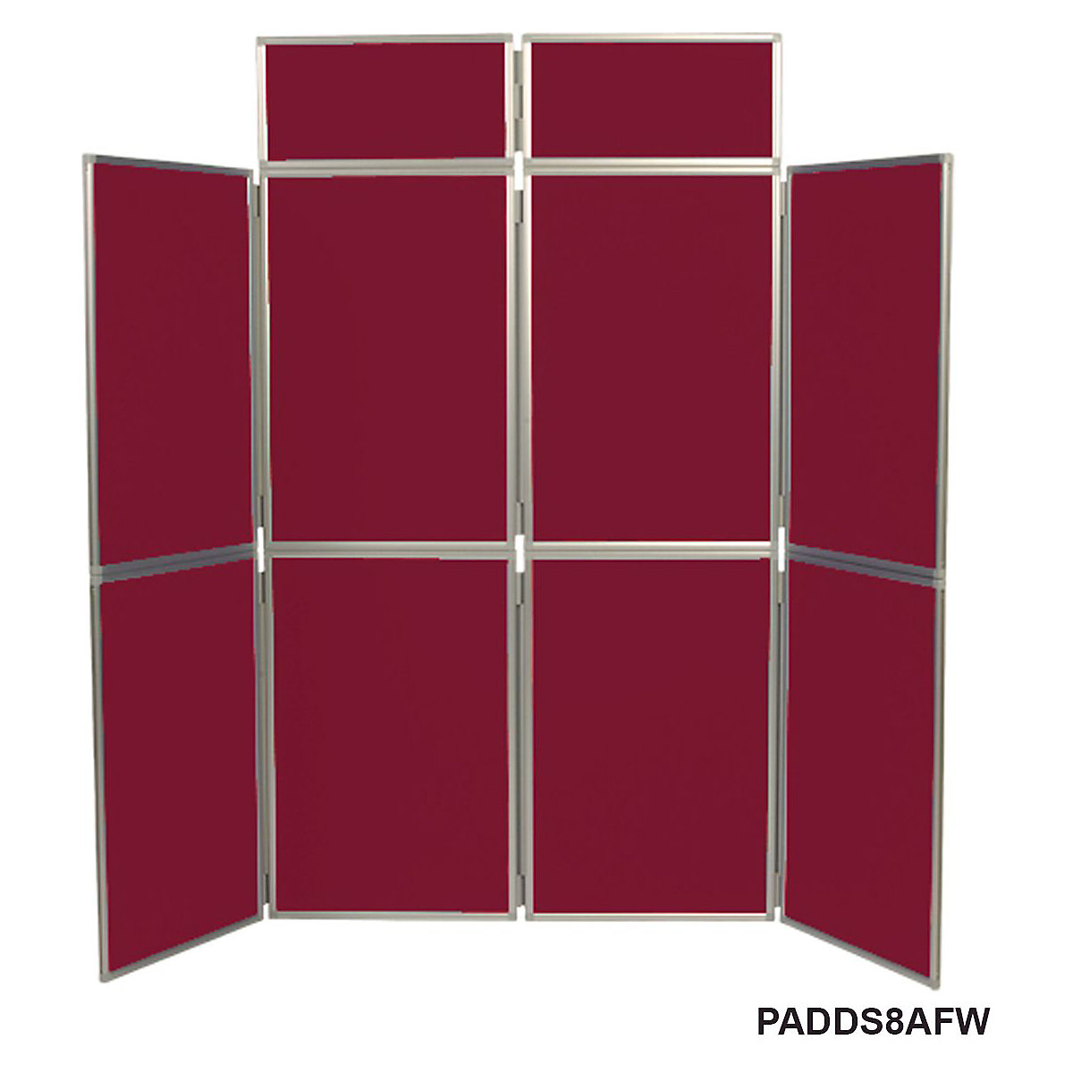 Folding Display Boards | 8 Panels | Aluminium Framed | 2100h x 2400w mm (Product illustration 9)-8