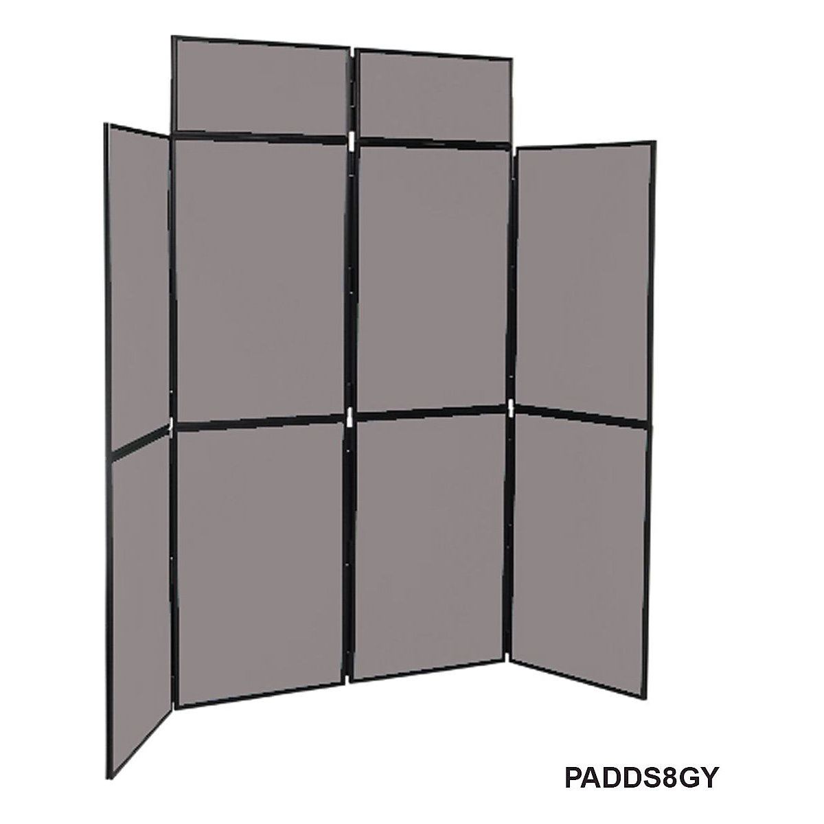 Folding Display Boards | 8 Panels | PVC | 2100h x 2400w mm (Product illustration 4)-3