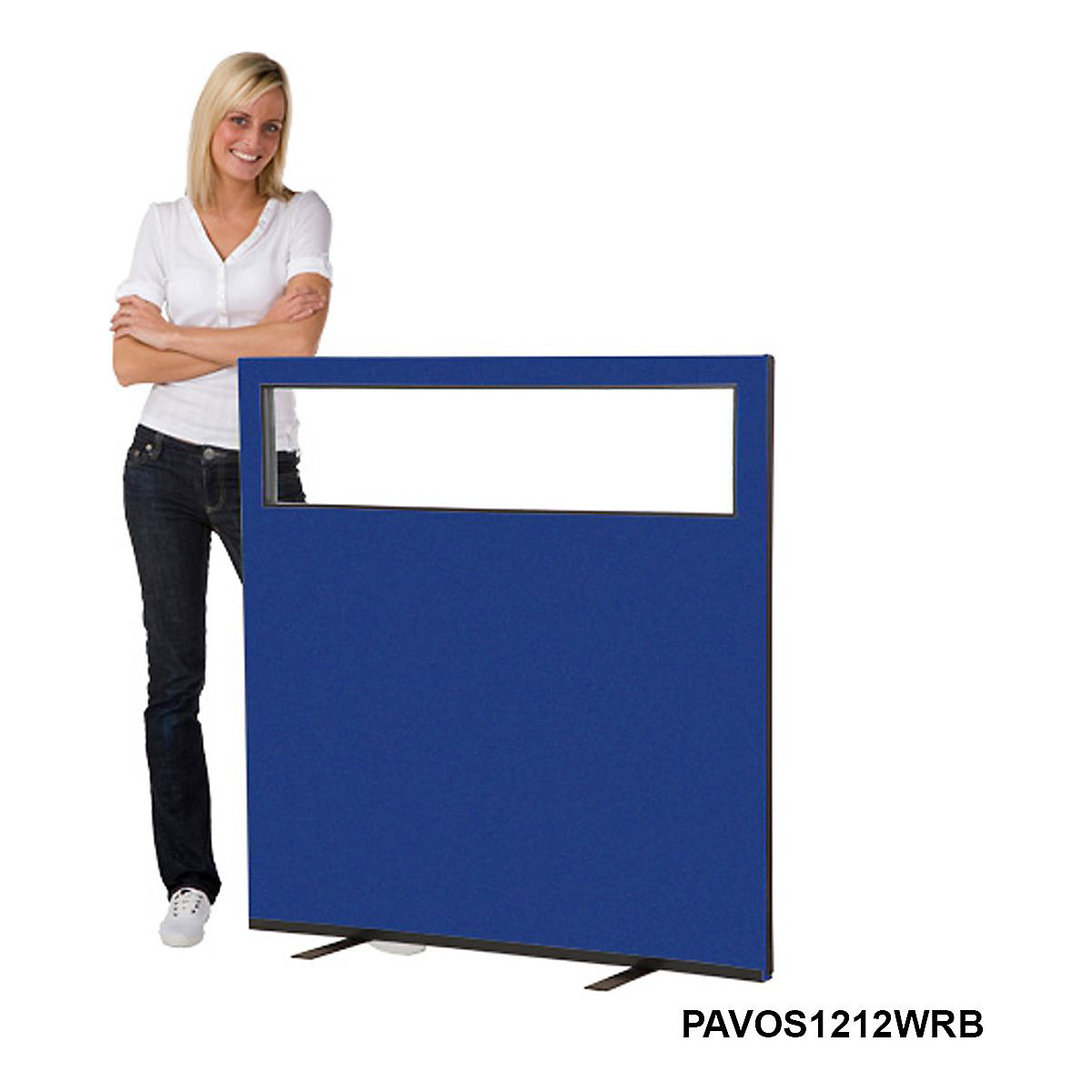Vision Office Screens | 1200h x 1200w mm | Woolmix Fabric (Product illustration 3)-2