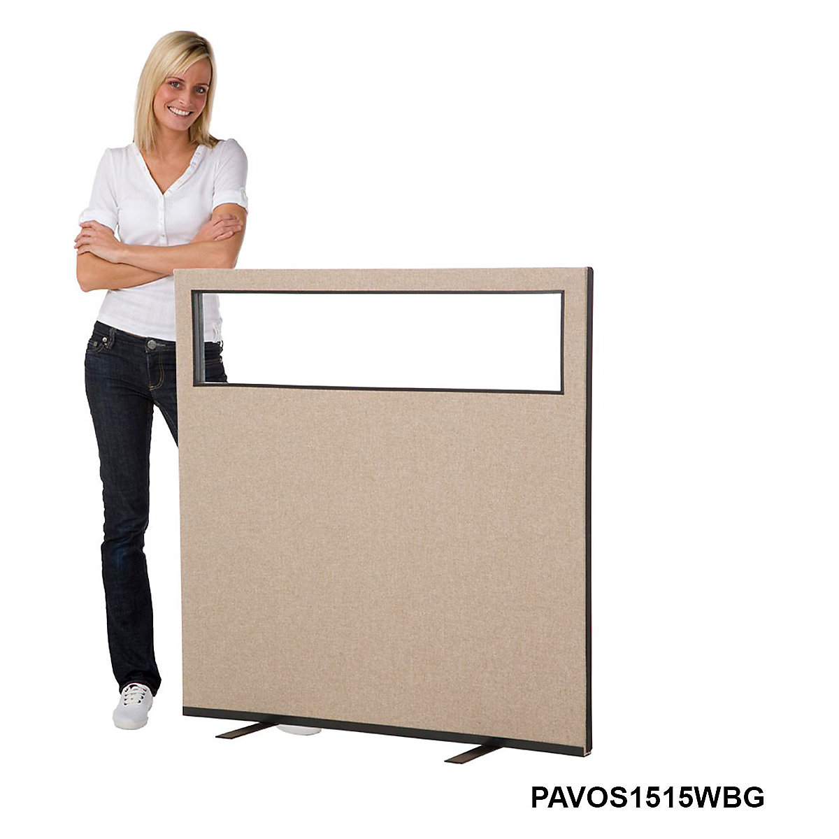 Vision Office Screens | 1500h x 1500w mm | Woolmix Fabric