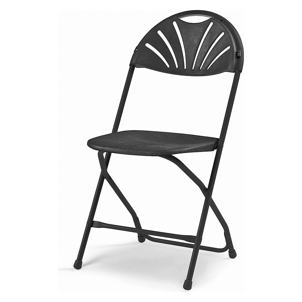2000 Series Folding Chairs (Set of 8x chairs), 2000 Series Folding Chairs (Set of 8x chairs), 2000 Series Folding Chair Pack of 8 Black 870h x 450w x 550d mm-2