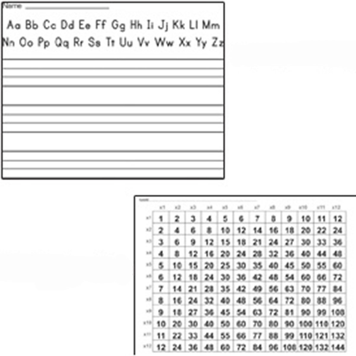 Show N Tell Rigid Laptop Drywipe Whiteboards - Multipacks