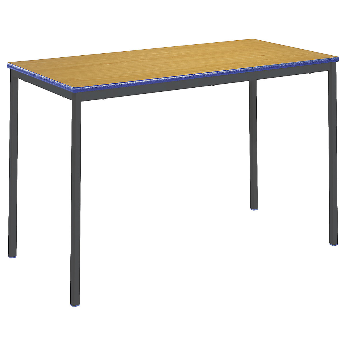 Fully Welded Rectangular Tables Classroom Table, Fully Welded Rectangular Tables Classroom Table, Fully Welded Rectangular Tables | Classroom Tables | 590H- 6-8 Years | 1200W | Blue PU Edge | Beech-16