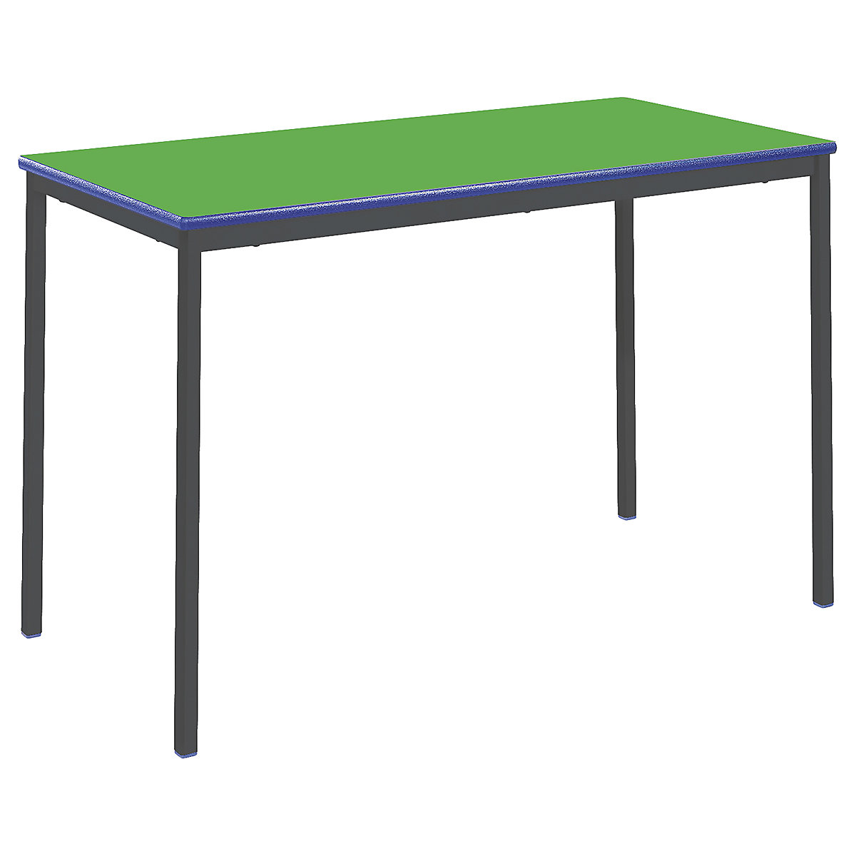 Fully Welded Rectangular Tables Classroom Table, Fully Welded Rectangular Tables Classroom Table, Fully Welded Rectangular Tables | Classroom Tables | 590H- 6-8 Years | 1200W | Blue PU Edge | Green-8