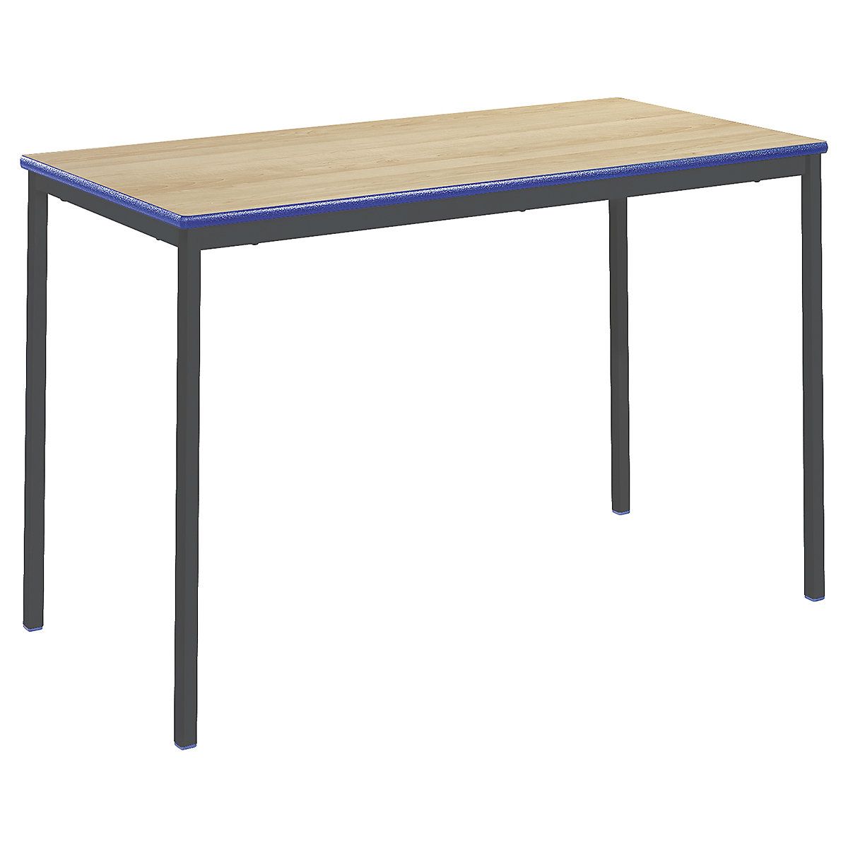 Fully Welded Rectangular Tables Classroom Table, Fully Welded Rectangular Tables Classroom Table, Fully Welded Rectangular Tables | Classroom Tables | 460H- 3-4 Years | 1200W | Blue PU Edge | Maple-18