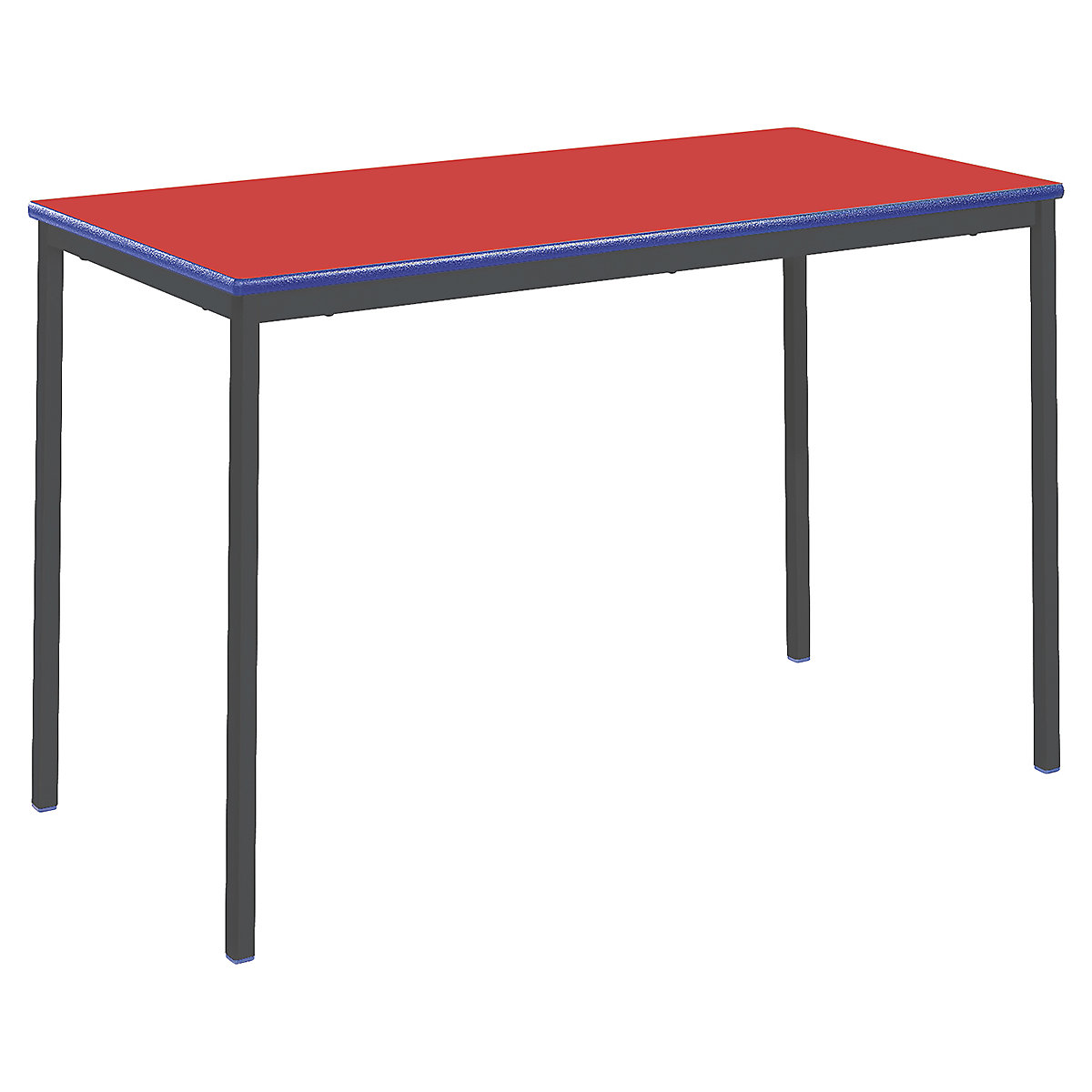 Fully Welded Rectangular Tables Classroom Table, Fully Welded Rectangular Tables Classroom Table, Fully Welded Rectangular Tables | Classroom Tables | 530H- 4-6 Years | 1200W | Blue PU Edge | Red-17