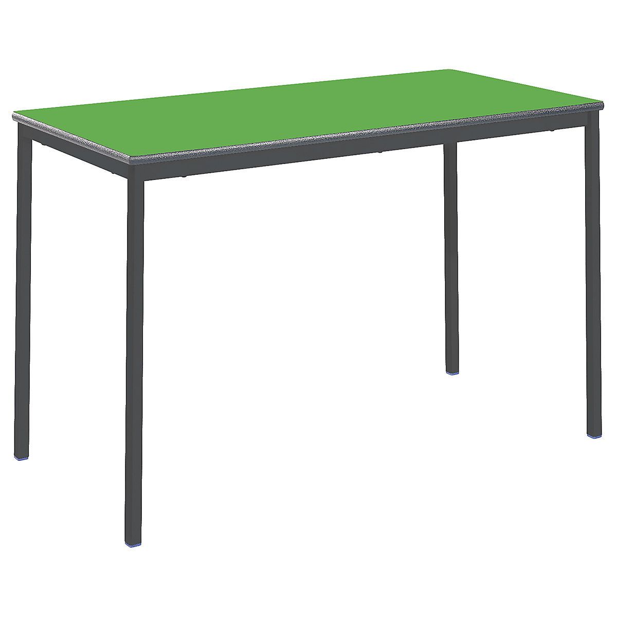 Fully Welded Rectangular Tables Classroom Table, Fully Welded Rectangular Tables Classroom Table, Fully Welded Rectangular Tables | Classroom Tables | 640H- 8-11 Years | 1200W | Charcoal PU Edge | Green-6