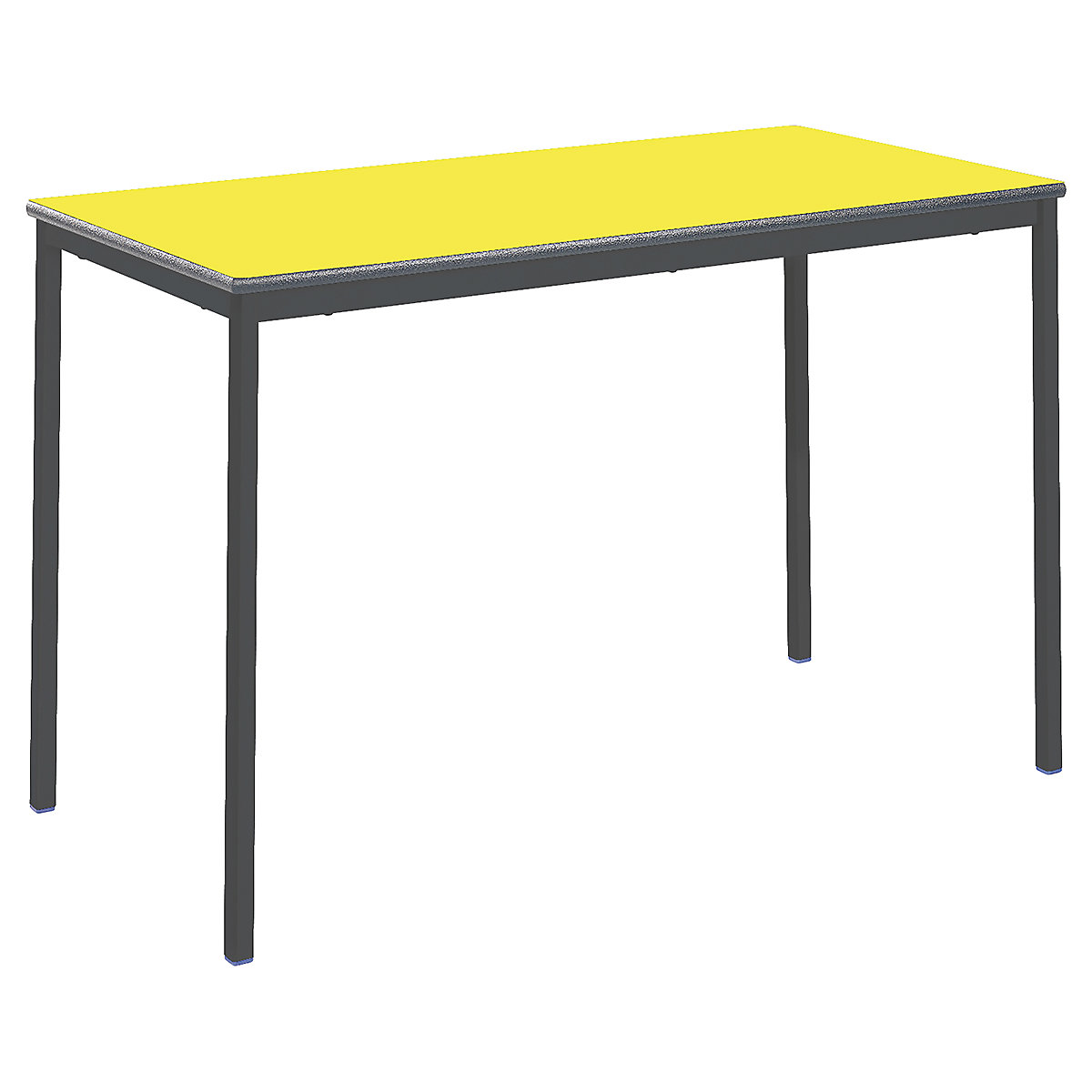 Fully Welded Rectangular Tables Classroom Table, Fully Welded Rectangular Tables Classroom Table, Fully Welded Rectangular Tables | Classroom Tables | 590H- 6-8 Years | 1200W | Charcoal PU Edge | Yellow-2