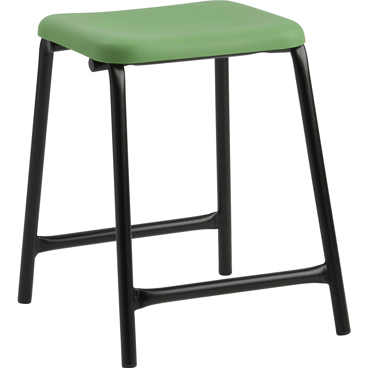 Scholar Polypropylene Stools, Scholar Polypropylene Stools, Scholar Polypropylene Stools  | 685Hh mm | Black Frame | Green-1