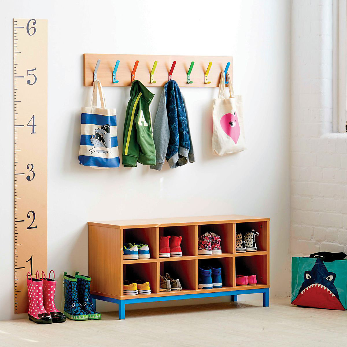 Classroom Storage Cabinet With 8 Open Compartments