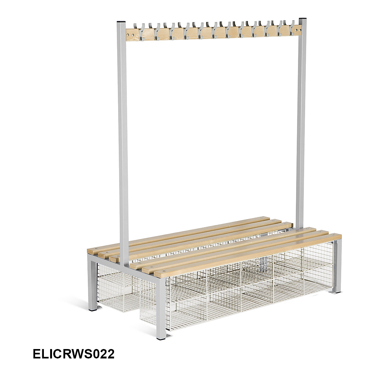 Elite Island Changing Room Benches with Shoe Compartments (Product illustration 2)-1