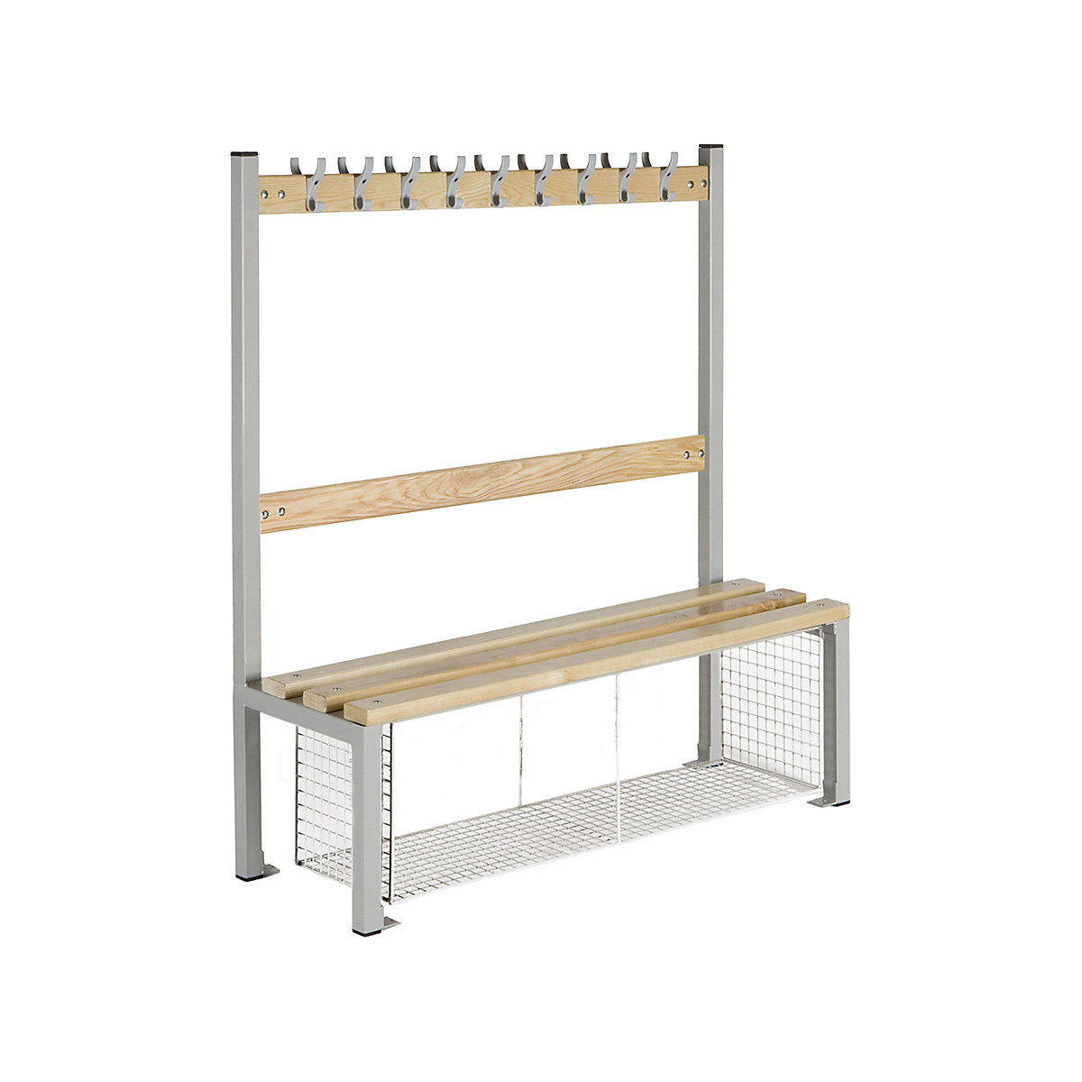 Elite Primary School Island Changing Room Benches With Shoe Trays