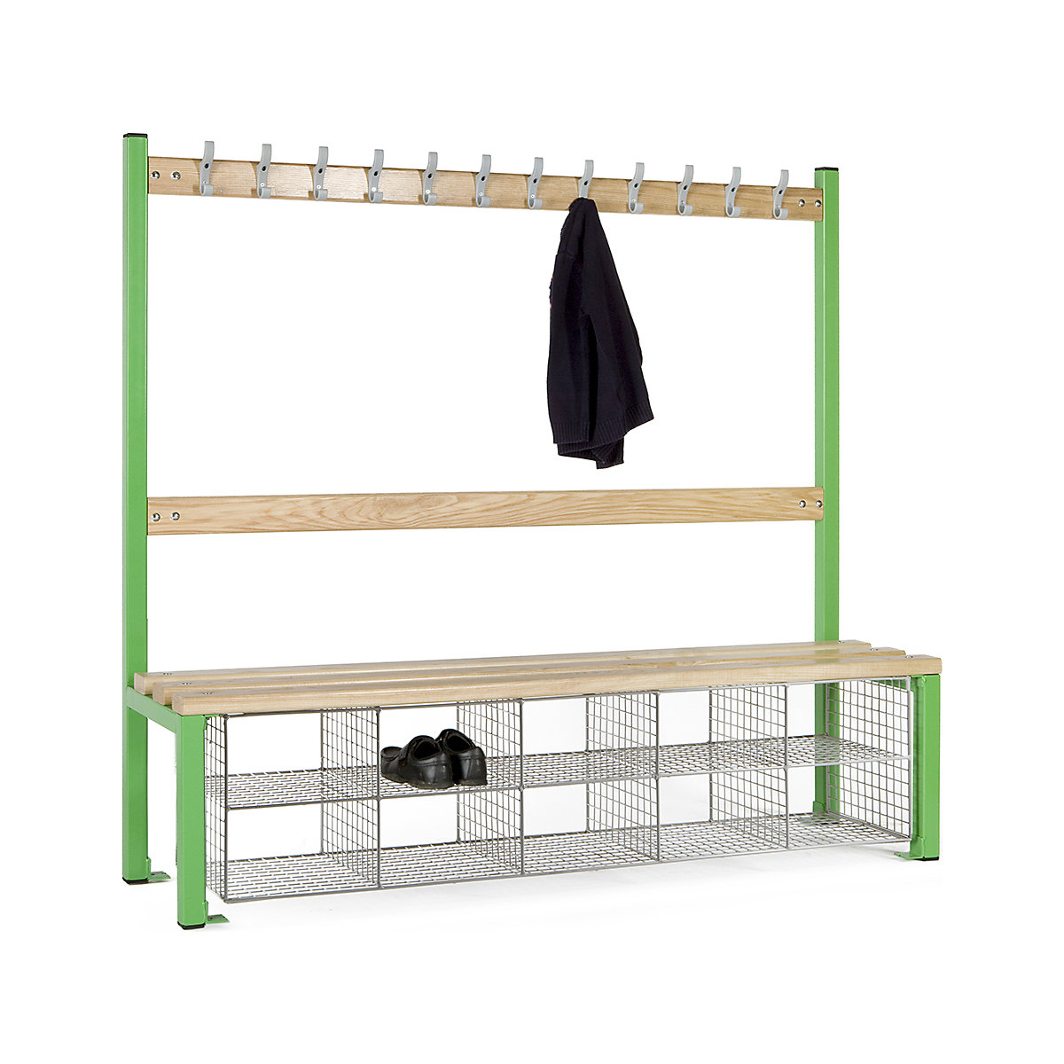 Elite Primary School Island Changing Room Benches with Shoe Compartments
